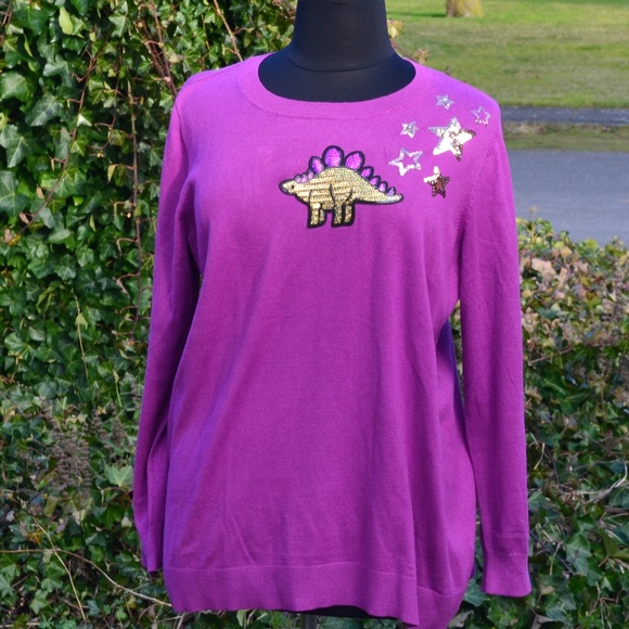 NWT Lane Bryant 18/20, 22/24 Dino Sweater - Picture 3 of 7